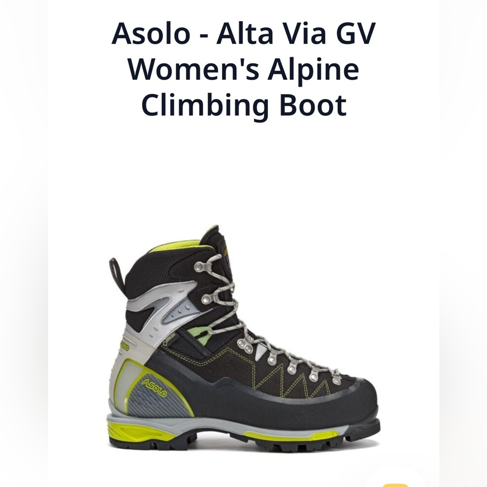 Women’s Asolo ice climbing boots - size 8.5